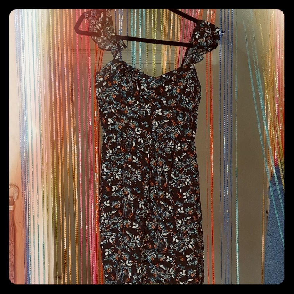 Blue Floral Mini Sundress